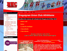 Tablet Screenshot of draguignan-athle.com